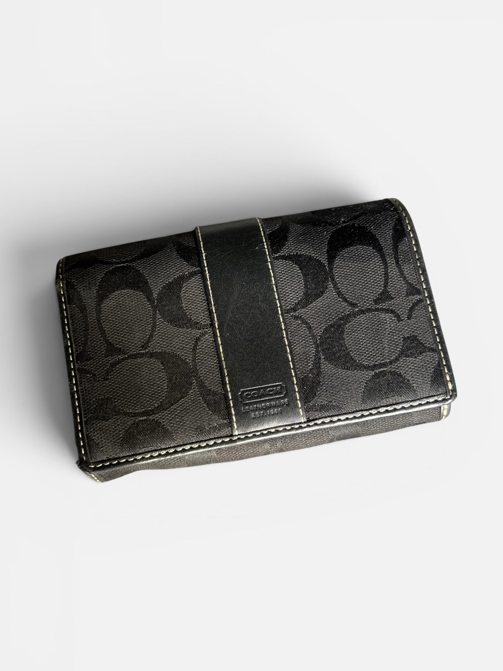 Coach Signature Trifold Wallet